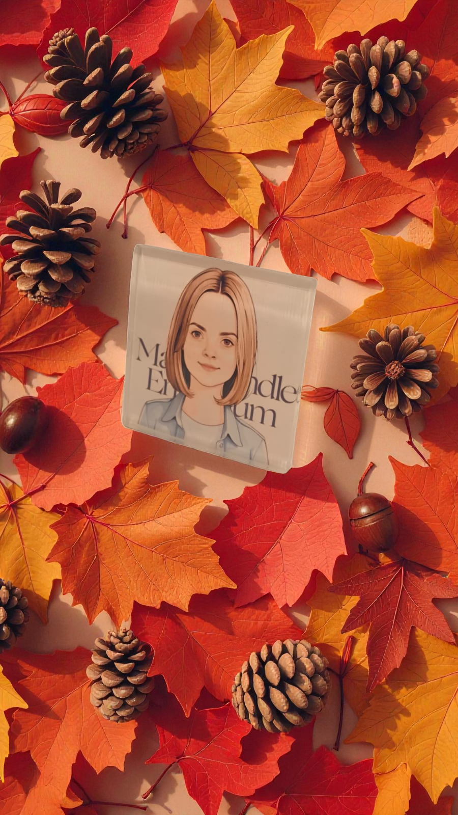 Personalized Square Car Air Vent Clip – Custom Photo Acrylic Edition