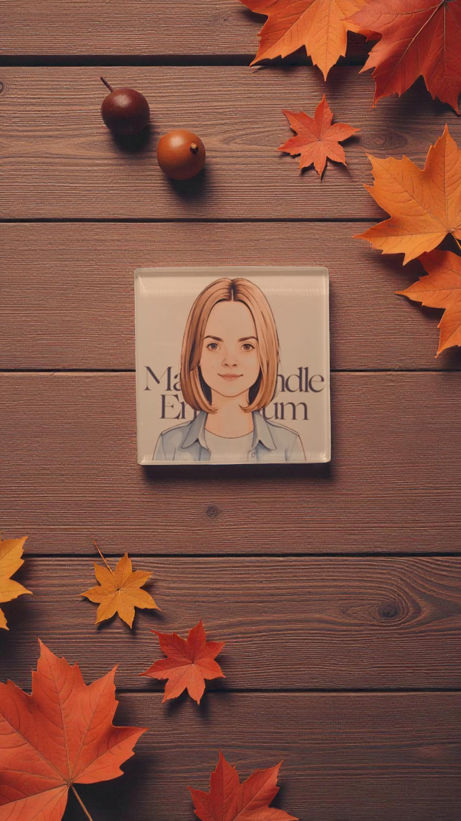 Personalized Square Car Air Vent Clip – Custom Photo Acrylic Edition