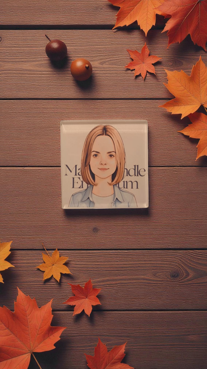 Personalized Square Car Air Vent Clip – Custom Photo Acrylic Edition