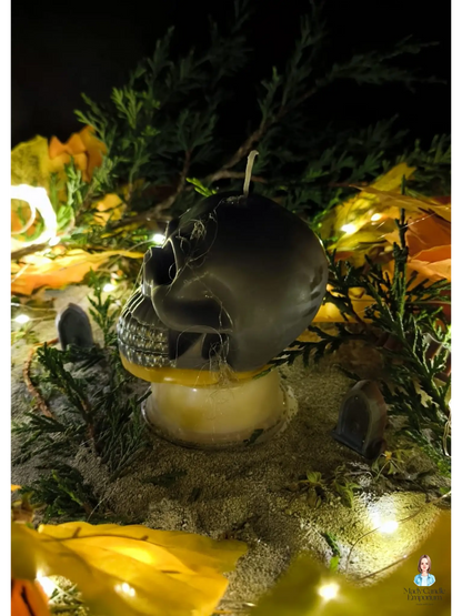 Pillar candle halloween | lord of shadows skull - Candles