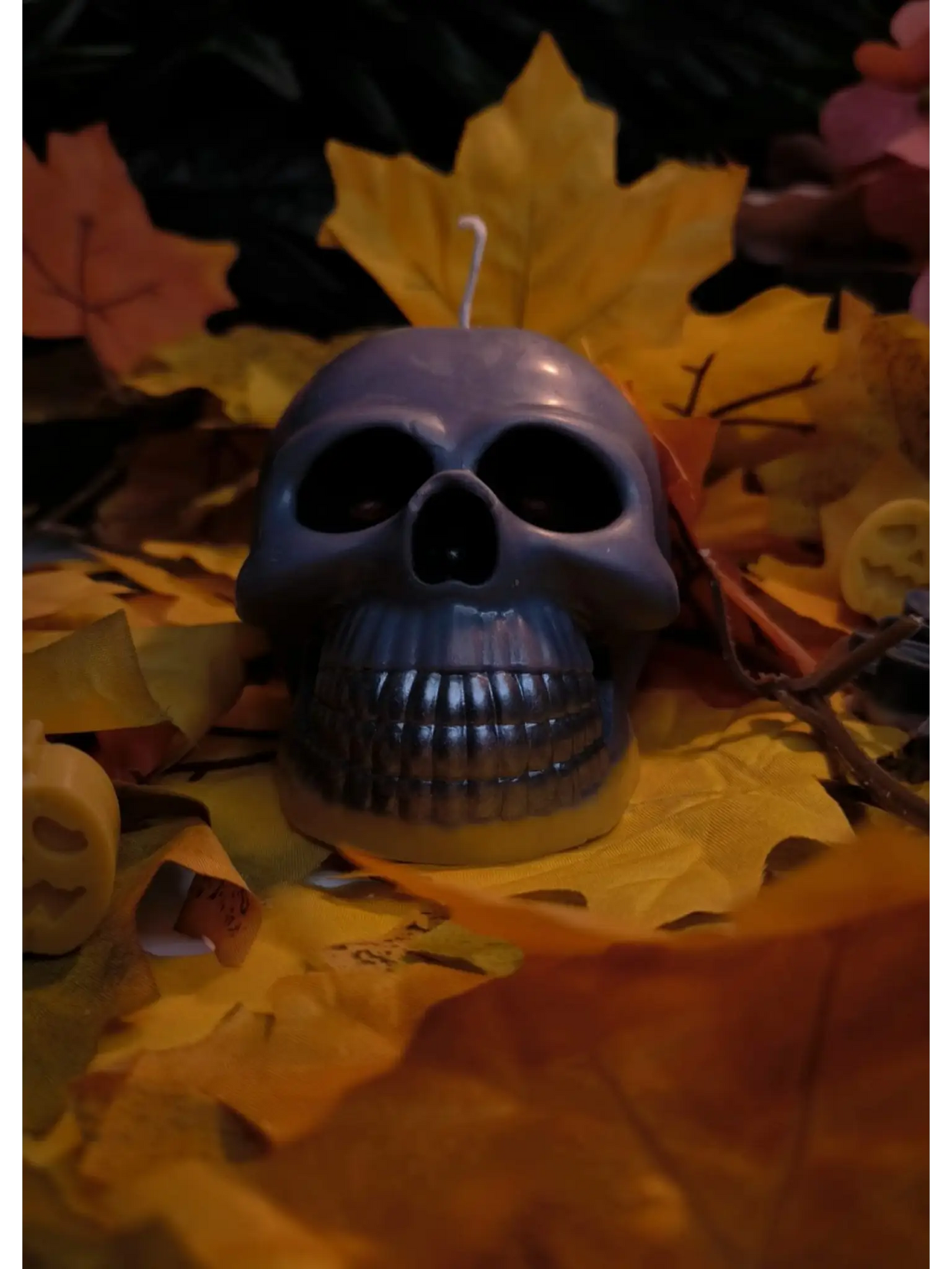 Pillar candle halloween | lord of shadows skull - Candles